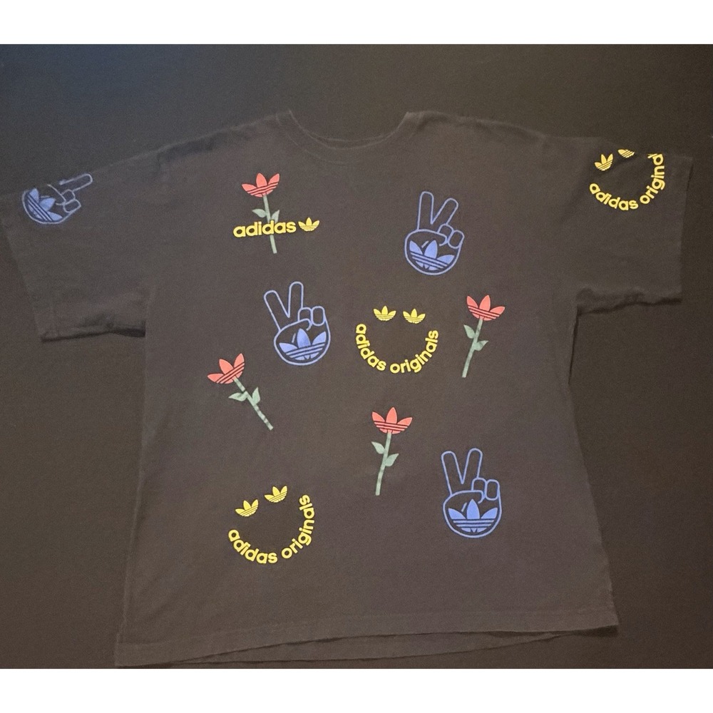 NEW MENS ADIDAS ORIGINALS MOOD BOOST TREFOIL TEE SHIRT MENS SIZE XL